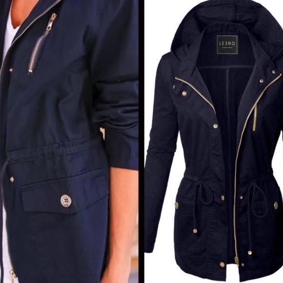 Jackets & Blazers - Navy Utility Jacket